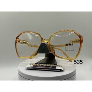 True Vintage Eyeglasses Drop Temple Style Original Demo Lens Zeiss West Germany